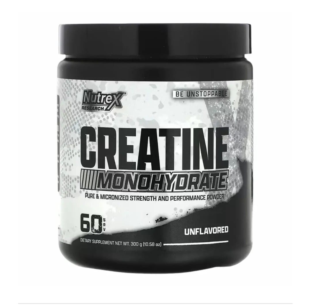 CREATINA MONOHIDRATADA NUTREX 300 GRAMOS 60 SERVICIOS