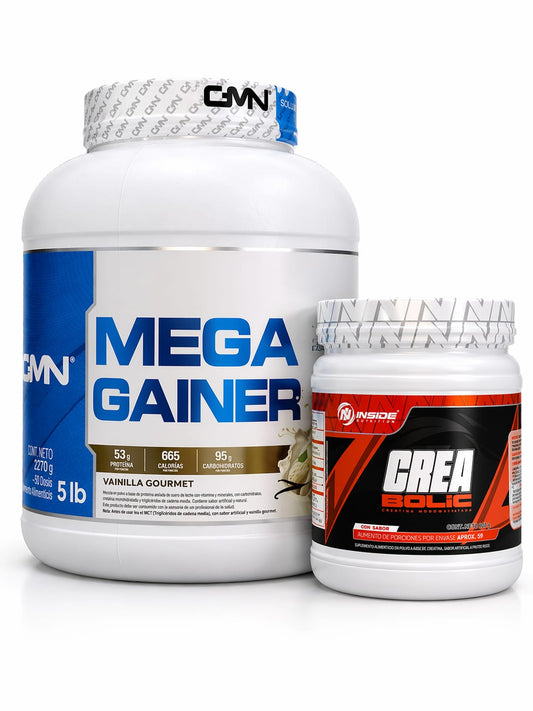 COMBO MEGA GAINER + CREATINA MONOHIDRATADA CREABOLIC 60 SERVICIOS